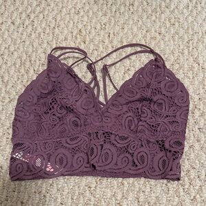 Victoria's Secret Pink Lace Bralette in Lavender